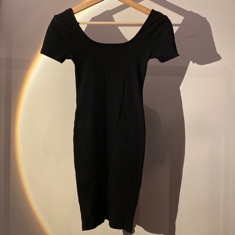 ribbed mini dress